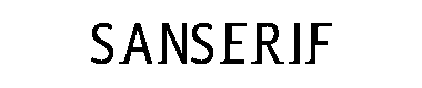 Sanserif字体