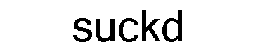 Suckd字体