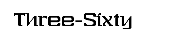 Three-Sixty字体