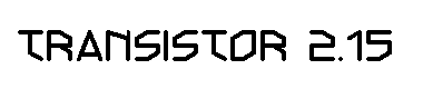 Transistor 2.15字体