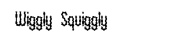 Wiggly Squiggly字体