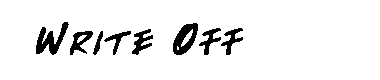 Write Off字体