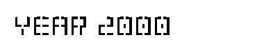 Year 2000字体