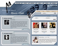 音乐网站模板
