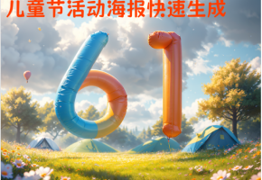 【Stable Diffusion创意分享】六一儿童节气球风格海报