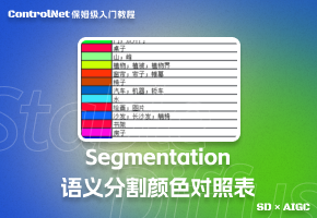 【controlNet】seg(语义分割)颜色对照表