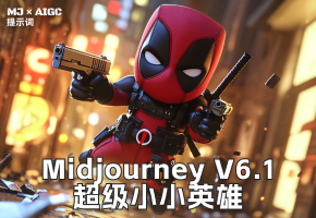 Midjourney V6.1 超级小小英雄