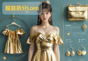 SDXL Lora模型【服装拆分】，非常有创意的模型推荐