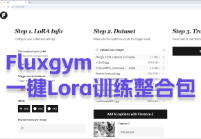 【Fluxgym】12G显存也可训练Flux！低显存可视化Lora的一键训练包