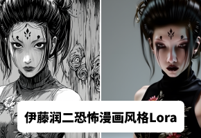 胆小勿入！ComfyUI照片转伊藤润二恐怖漫画风
