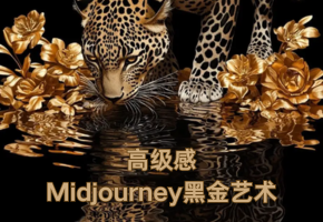 Midjourney：高级感黑金艺术