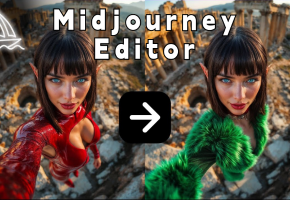 Midjourney史诗级更新：图片编辑器轻松实现扩图+重绘！