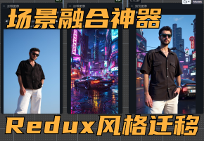 FLux官方风格迁移Redux效果惊艳，轻松实现风格迁移+场景融合