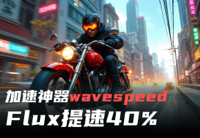 万能加速神器WaveSpeed！实测FLux模型可提速百分之40！10s一张图