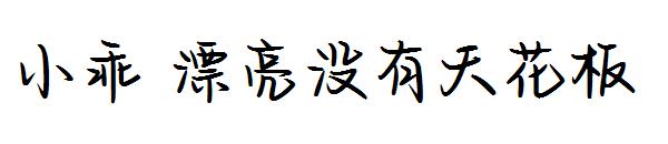 小乖 漂亮没有天花板字体