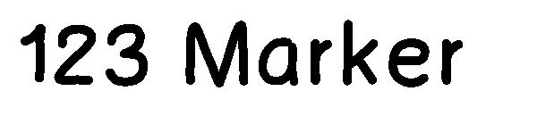 123 Marker字体