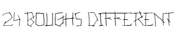 24 Boughs Different字体