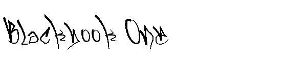 Blackbook One字体