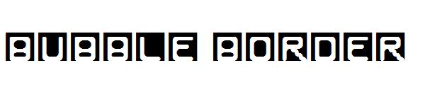 Bubble Border字体