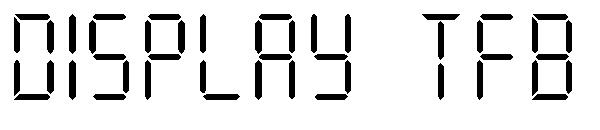 Display Free TFB字体