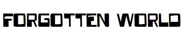 Forgotten World字体