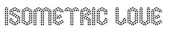 Isometric Love字体