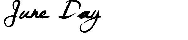 June Day字体