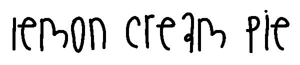 Lemon Cream Pie字体