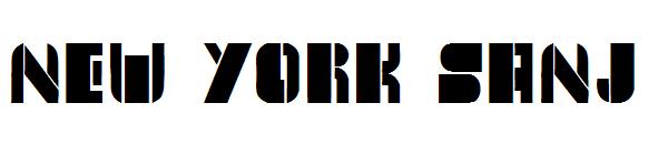 New York Sanj字体