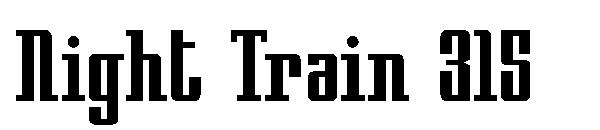 Night Train 315字体