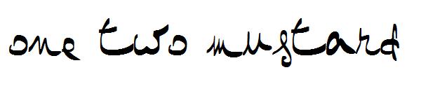 One Two Mustard字体