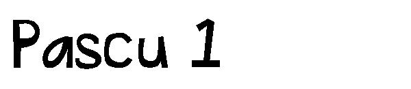 Pascu 1字体