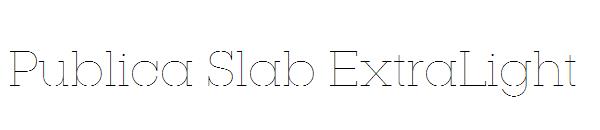 Publica Slab ExtraLight字体