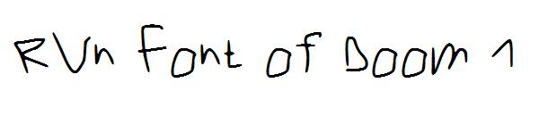 RVn Font of Doom 1字体