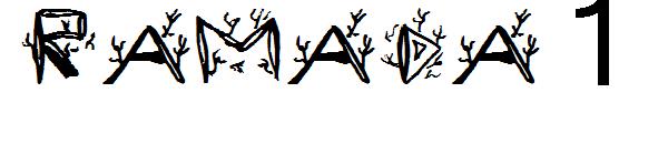 Ramada 1字体