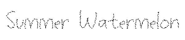 Summer Watermelon字体