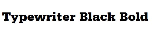 Typewriter Black Bold字体