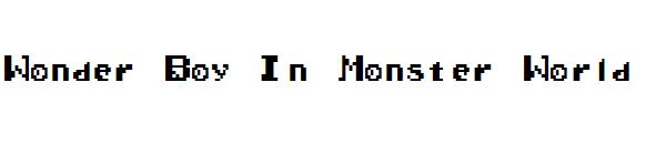 Wonder Boy In Monster World字体
