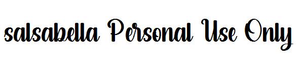 salsabella Personal Use Only字体