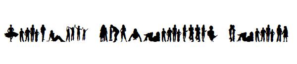 Human Silhouettes Free Four字体