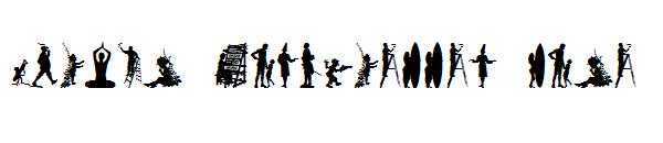 Human Silhouettes Free Nine字体