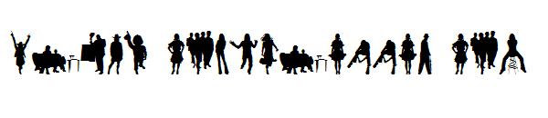 Human Silhouettes Free Six字体