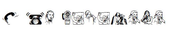 I Am Telefono字体