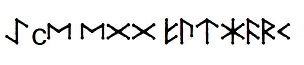 Ice Egg Futhark字体