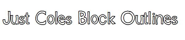 Just Coles Block Outlines字体