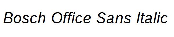 Bosch Office Sans Italic字体