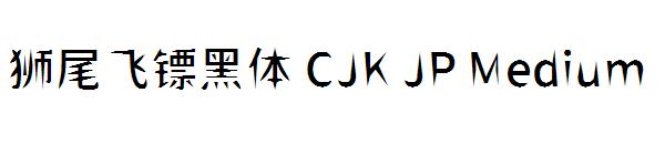 狮尾飞镖黑体 CJK JP Medium字体