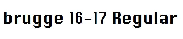brugge 16-17 Regular字体