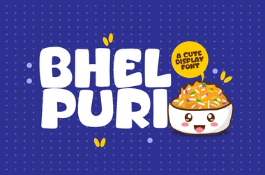 Bhel puri字体