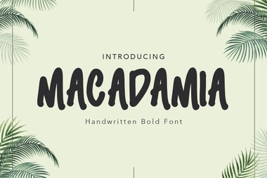 Macadamia字体